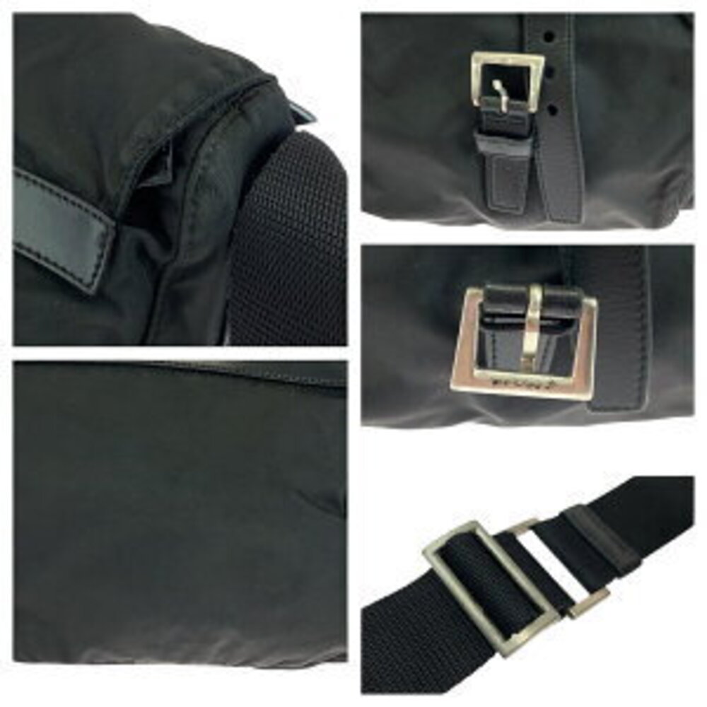 Prada plate Tessuto triangular Bag logo nylon Shoulder black - Picture 6 of 10